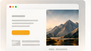 Landing page de campanha aberta em um notebook